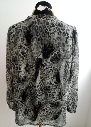Блуза з леопардрвым принтом від e-vie4 фото