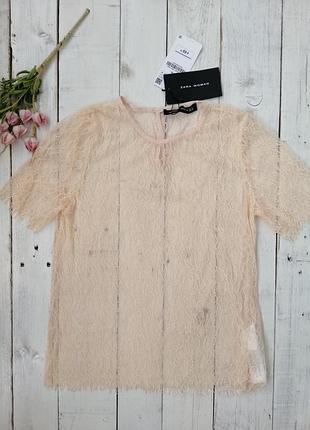 Футболка паутинка zara, размер м (по бирке 170/88а) .