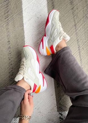 Nike m2k tekno "beige/red"