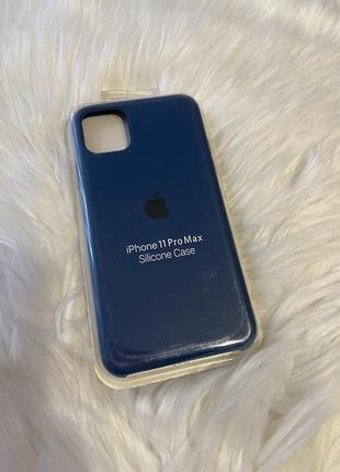 Силиконовый чехол silicone case iphone 11 pro max сильного цвета4 фото