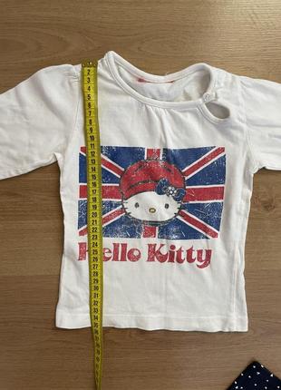 Фирменные  реглан hello kitty  и лосины на 1,5 до 3 х лет7 фото