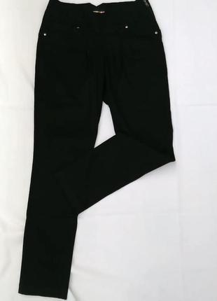 Черные джинсы - брюки1 фото