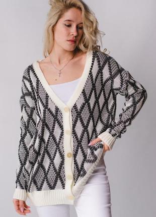 Кардиган oversize оверсайз удлиненный