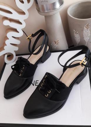 Туфли мюли кожаные nine west