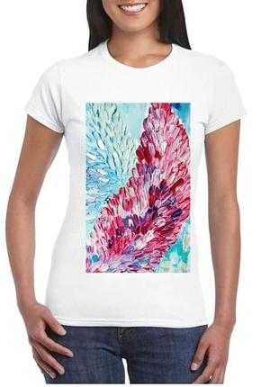 Дизайнерська жіноча футболка lora selivanova art design.