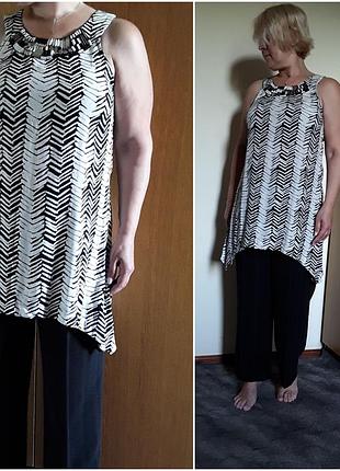 Блузка туника с декором