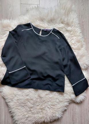 💚💕💙 шикарна чорна блузка з красивими рукавчиками5 фото