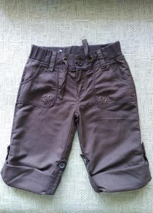 Льняные бриджи new look для девочки , рост 140 см, шорты