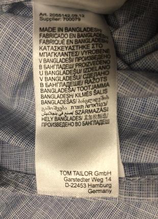 Новая мужская рубашка tom tailor (l)9 фото