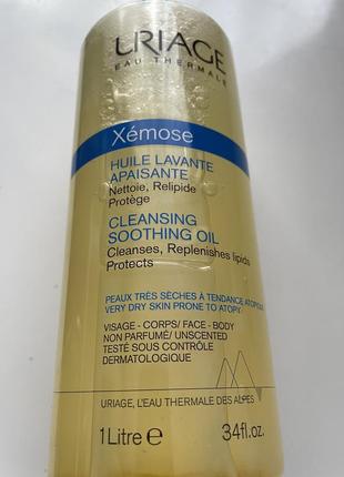 Успокаивающее очищающее масло uriage xémose soothing cleansing oil 500 мл2 фото