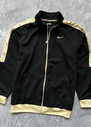 Vintage nike zip up gold/black