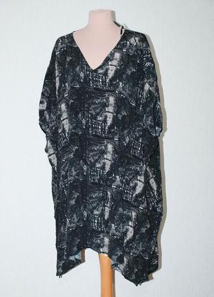 Супер батал блуза кажан балахон вільна прямокутник прямокутником туніка.4 фото