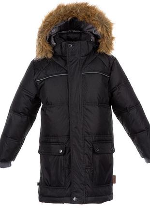 Зимова куртка - пуховик чоловіча huppa lucas чорний, р.xs (17770055-70009-0xs)