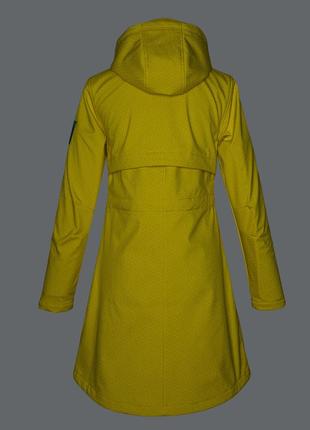 Пальто плащ softshell женский huppa ava желтый р. s (12280000-10202-00s)6 фото