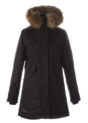 Пальто зимове - парка жіноча huppa vivian 1 чорний, р.xl (12498120-00009-0xl)