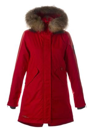 Пальто зимове - парка жіноча huppa vivian 1 червоний, р.xxl (12498120-70004-xxl)1 фото