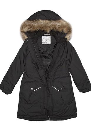 Куртка - парка зимняя для девочек huppa mona 2 черный 12200230-000094 фото