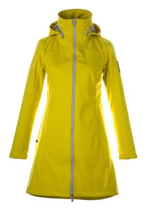 Пальто плащ softshell жіночий huppa ava жовтий р. m (12280000-10202-00m)