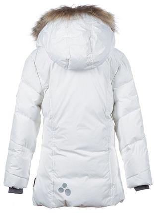 Куртка зимняя - пуховик женский huppa royal белый, р.xs (12480055-00020-0xs)2 фото