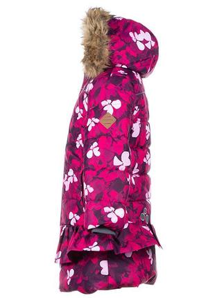 Пальто зимнее для девочек huppa whitney фуксия с принтом 12460030-816633 фото
