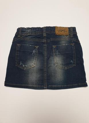 Джинсовая юбка мини zara 7-8 лет. 2