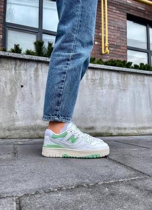 Кроссовки new balance 550 «white mint’ кроссовки4 фото