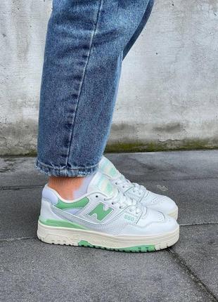 Кроссовки new balance 550 «white mint’ кроссовки2 фото