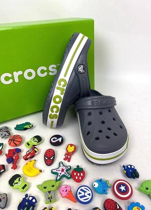 Дитячі крокси сабо bayaband kids charcoal сірі