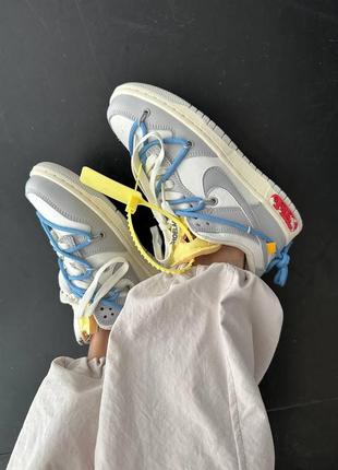 Кроссовки nike sb dunk x off white3 фото