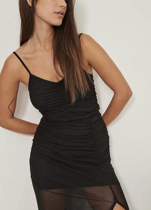 Чёрное вечернее платье na-kd4 фото