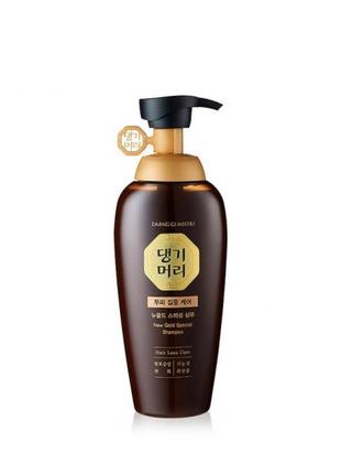 Зміцнюючий шампунь для жирної шкіри голови daeng gi meo ri new gold special shampoo, 500мл