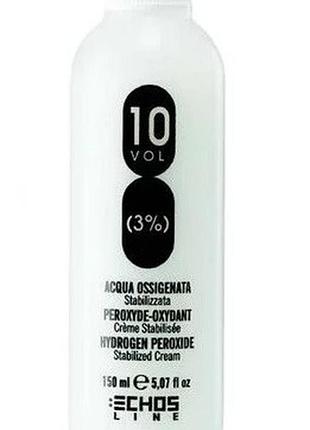 Крем-окисник для волосся echosline hydrogen peroxide stabilized cream 3% (10), 150 мл