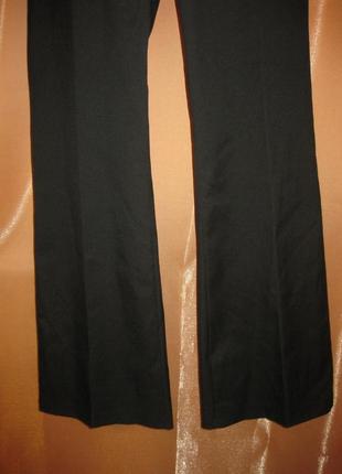 Черные строгие офисные брюки штаны клеш палаццо широкая колоша турция с карманами в офис на работу5 фото