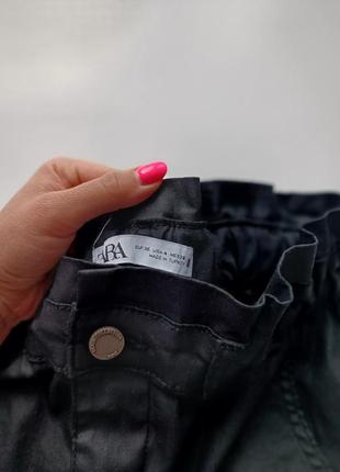 Шикарные брюки с напылением зауженные пояс на резинке4 фото