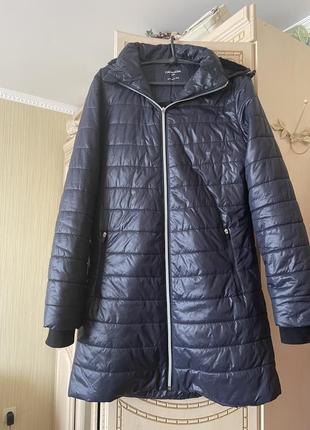 Удлиненная курточка пальто с капюшоном calvin klein1 фото