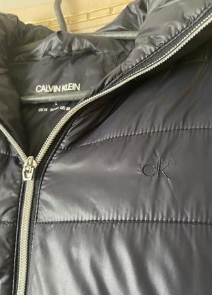 Удлиненная курточка пальто с капюшоном calvin klein6 фото