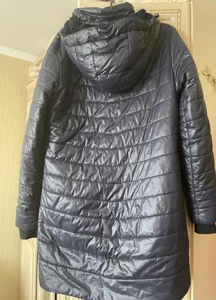 Удлиненная курточка пальто с капюшоном calvin klein5 фото