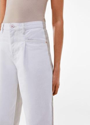 Білі комбіновані джинси брюки4 фото