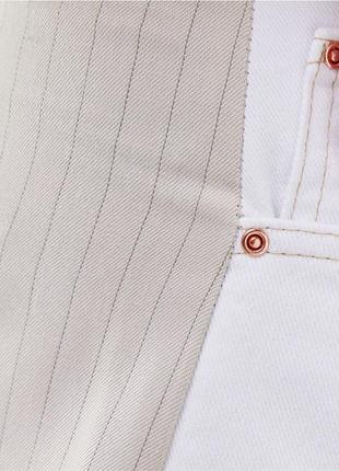 Білі комбіновані джинси брюки5 фото