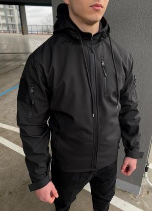 Мужская демисезонная курточка на микрофлисе премиум качество