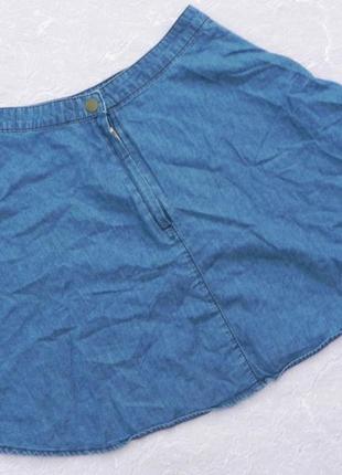 Юбка юбочка джинсовая расклешенная new look3 фото
