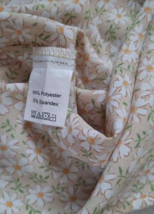 Романтическая нежная блузка цветочный принт5 фото