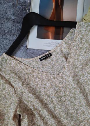 Романтическая нежная блузка цветочный принт2 фото