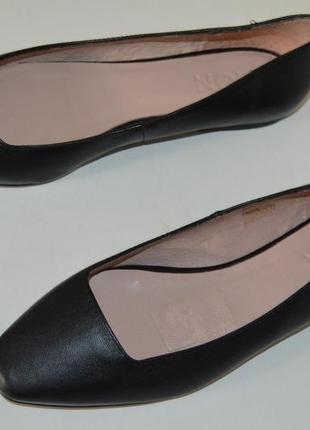 Туфли лодочки балетки zign размер 36 37, туфлі шкіра4 фото