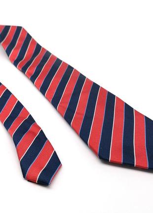 Краватка стильний next, шовковий, червоний синій отл упоряд!3 фото