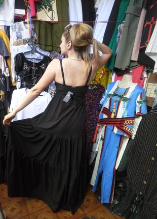 Шикарнейший сарафан в підлогу вечірнє плаття стильне з кишенями3 фото