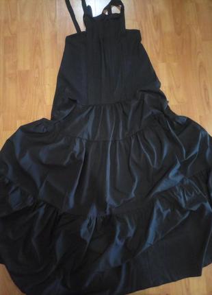 Шикарнейший сарафан в підлогу вечірнє плаття стильне з кишенями5 фото