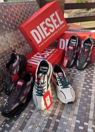 Женские кроссовки черные diesel3 фото