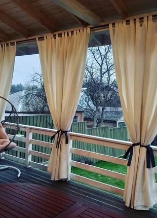 Шторы уличные на петлях 1,45м х 2,30м на террасу разные цвета шторы с...