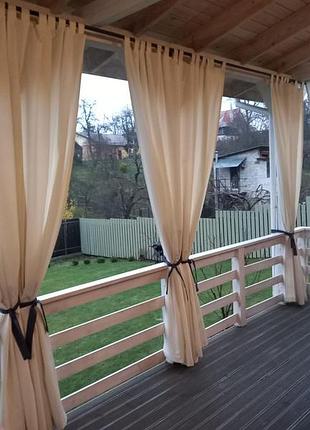 Шторы уличные на петлях 1,45м х 2,30м на террасу разные цвета шторы с...